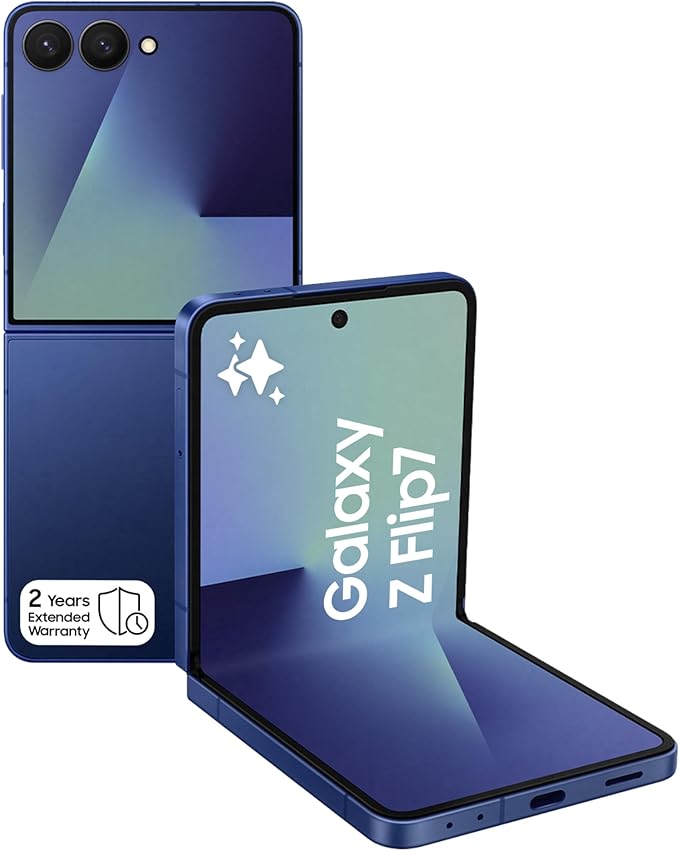 Samsung Galaxy Z Flip7 5G – Foldable Smartphone UAEMobilesFlip into the future with the Samsung Galaxy Z Flip7, the latest AI-powered foldable phone that blends iconic design with next-gen performance. Now available in a striking Blue Shadow, Coral Red an
