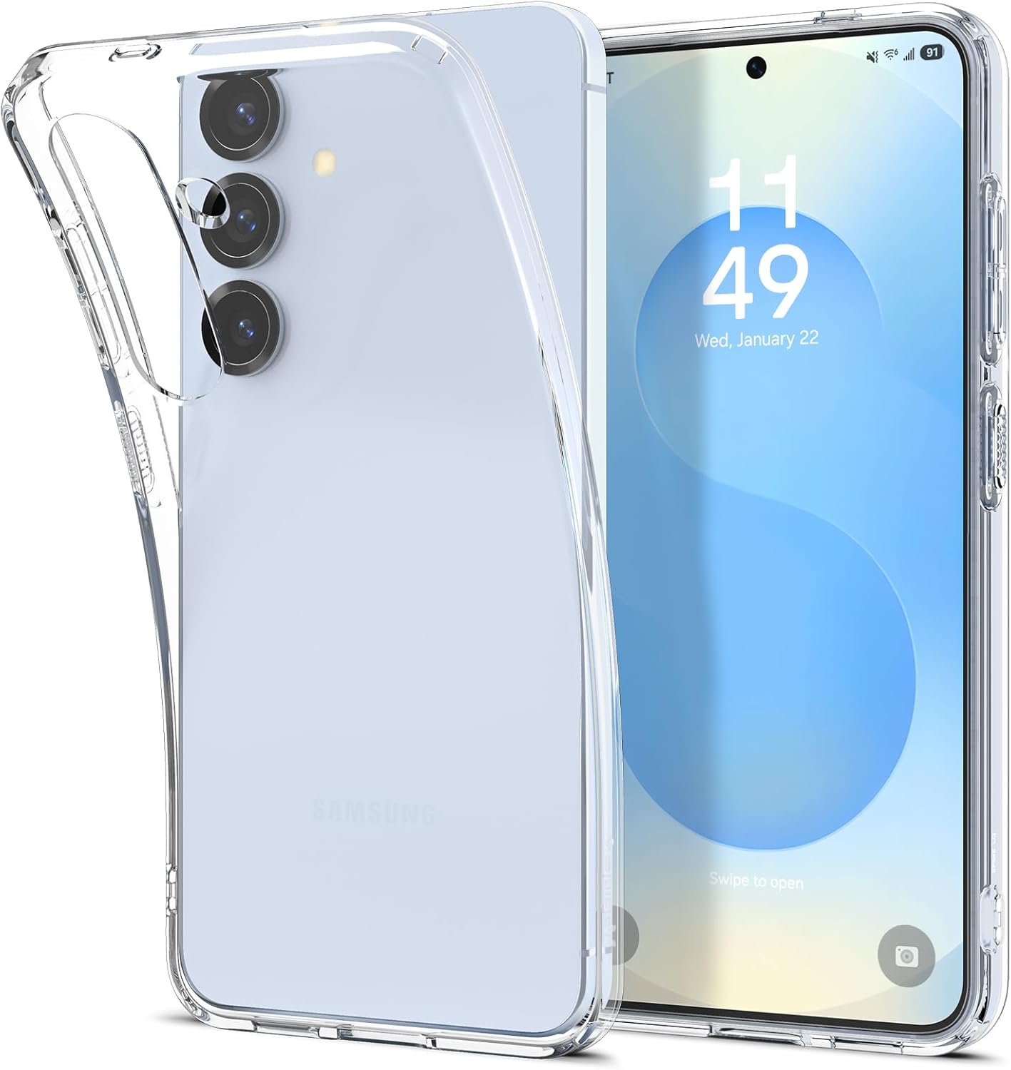 Spigen Liquid Crystal designed for Samsung Galaxy S25 PLUS case cover (2025) Crystal ClearMobile AccessoriesShowcase the Samsung Galaxy S25+ Plus with Clear Defense Spigen Liquid Crystal Case for Samsung Galaxy S25+ Plus maintains the look of barely havin