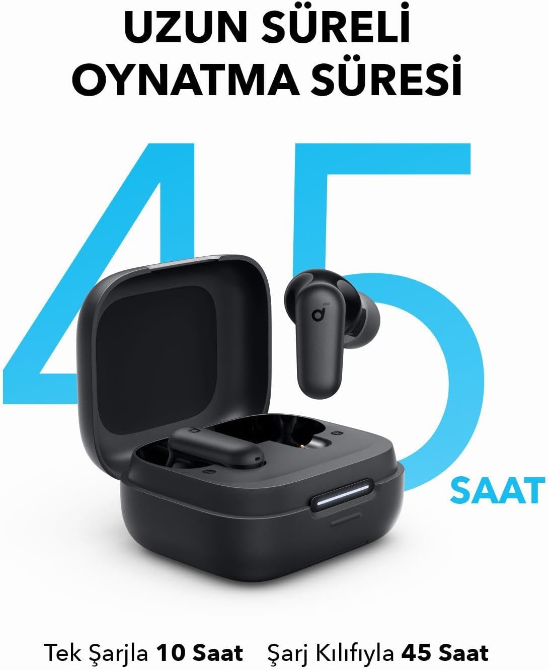 Soundcore R50i NC Wireless Bluetooth Earphones – Noise Cancelling, 45H Playtime, Powerful Bass, IP54 – Black (UAE)HeadphonesElevate your audio experience with the Soundcore R50i NC Wireless Bluetooth Earphones. Designed for audiophiles and active users in