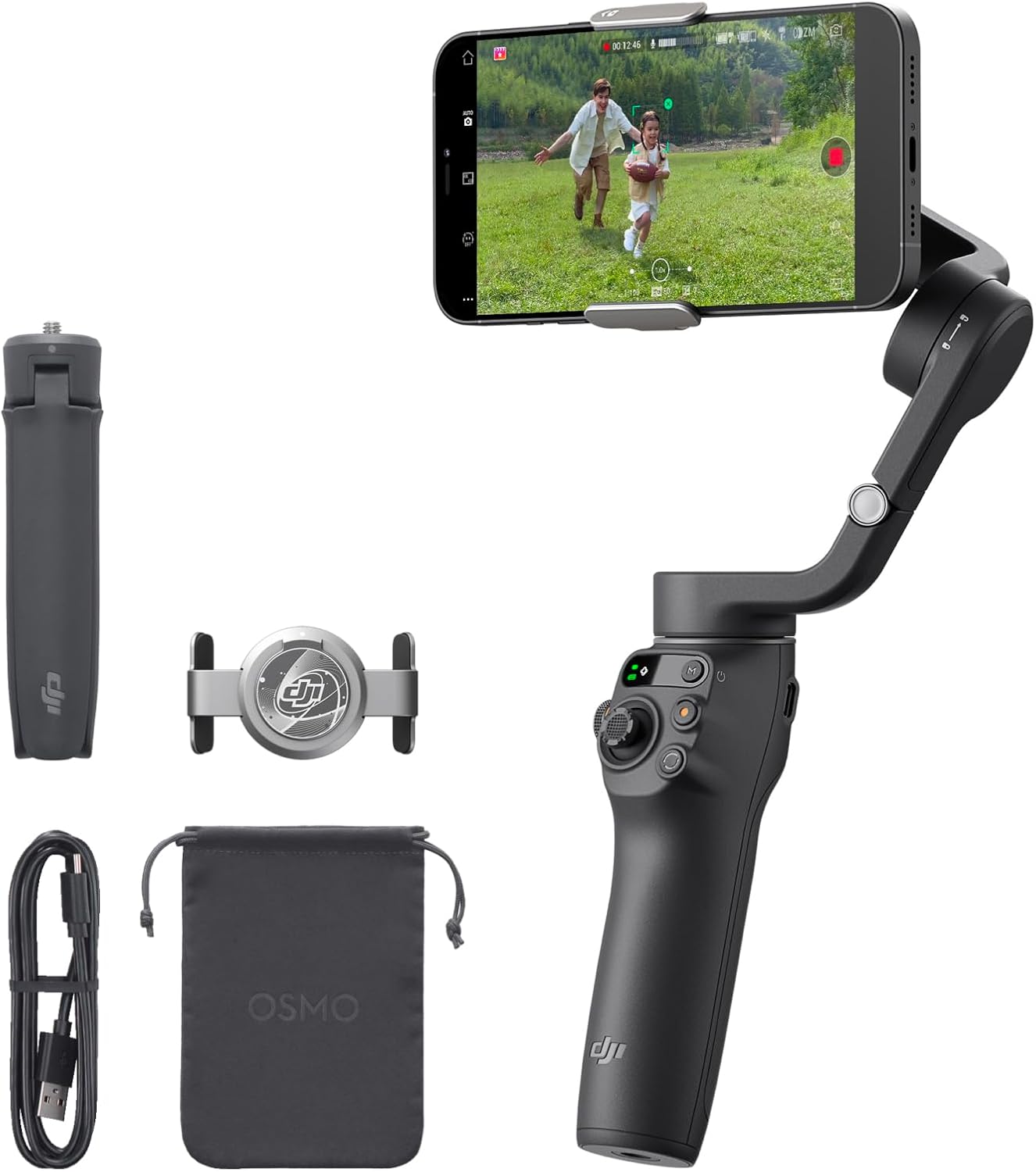 DJI Osmo Mobile 6 Smartphone Gimbal | 3-Axis Stabilizer with Built-In Extension Rod | for iPhone & Android | Perfect for Vlogging, YouTube, TikTok VideosCamera AccessoriesThe DJI Osmo Mobile 6 is a versatile smartphone gimbal that offers 3-axis stabilizat
