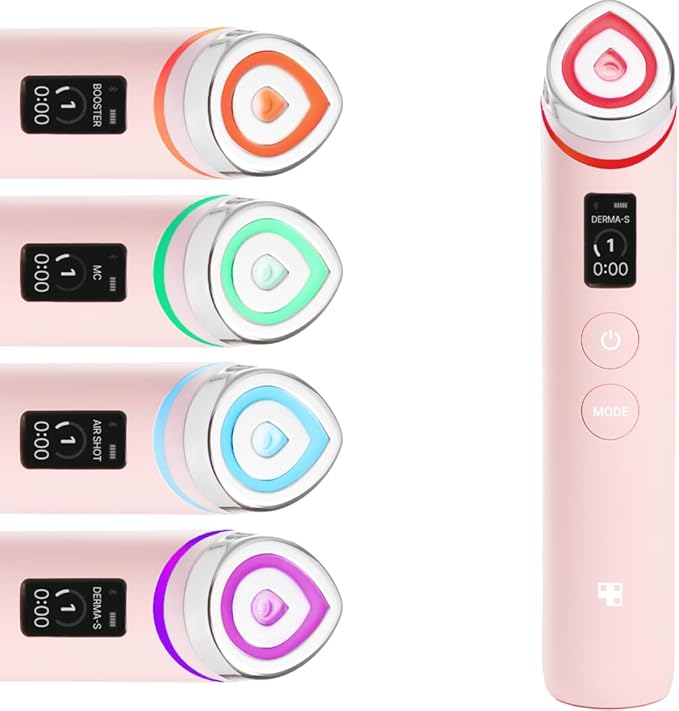 Medicube Age-R Booster Pro 6-in-1 Real Glass Glow Device – Electroporation, Microcurrent, EMS, Electric Needles, LED, Sonic Vibration – Enhanced Absorption, Radiance, Elasticity, Pore Care – AGE-R App Compatible, All Skin Types