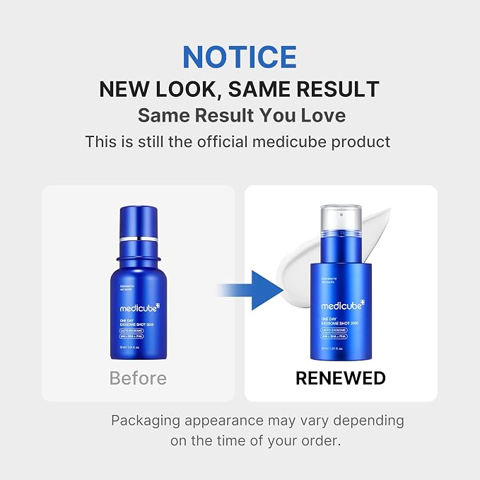 medicube Zero Exosome Shot 7,500 PPM Spicule Facial Serum 30ml | Exosome + AHA BHA PHA | Pore & Skin Texture Care