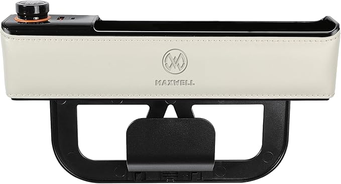 Maxwell Car Charge Organizer Pouch USBA Quick Charge Compatible with iPhone 16 Pro Max iPhone 15 Pro Max Samsung S25 Laptop Secure Fit for Automobile Durable Leather Easy Organization (Beige)Car AccessoriesQuick Charge Compatibility: Supports USB-A Quick