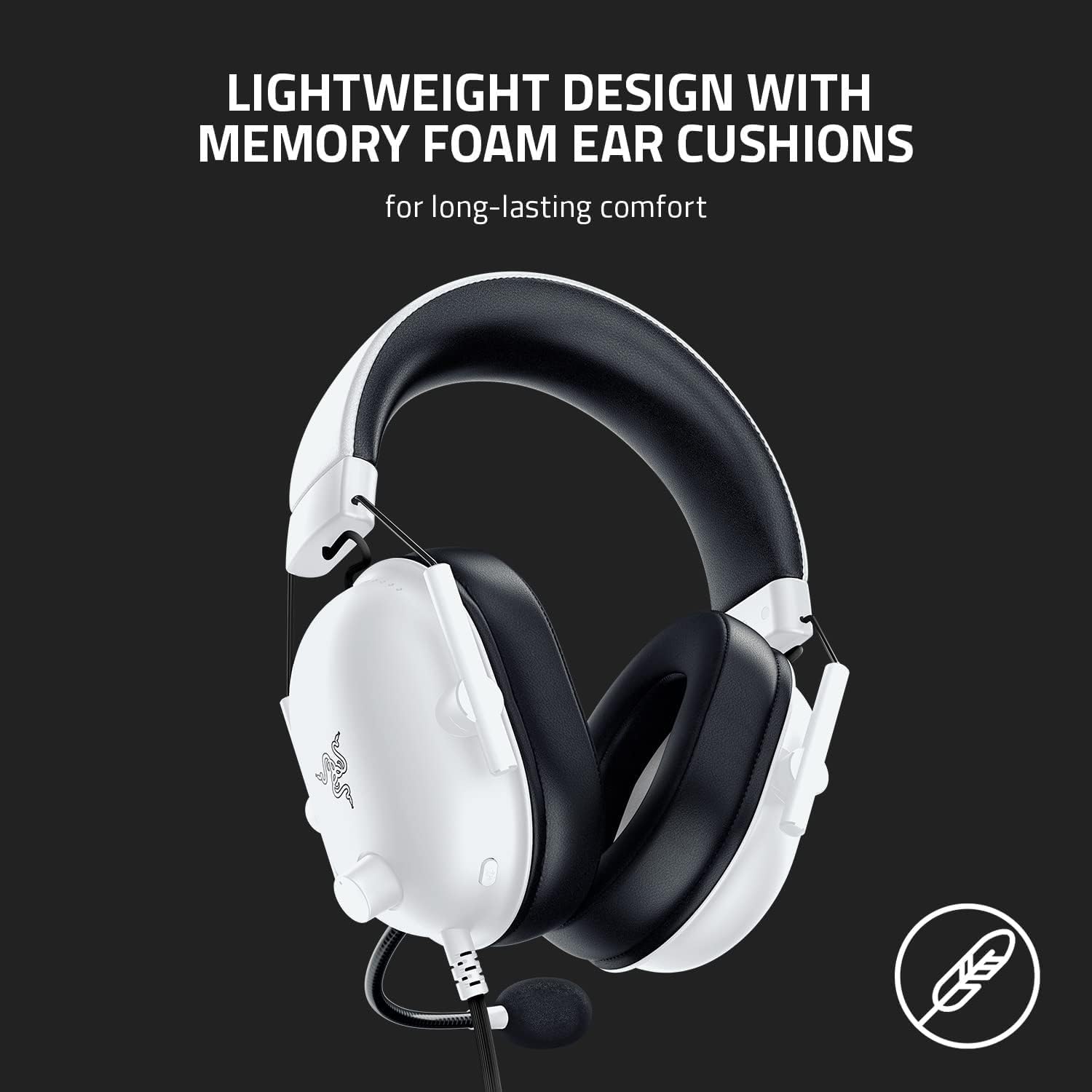 Razer Blackshark V2 X XBox Licensed Wired Gaming Headset - WhiteGaming Headsets🎮 Official Xbox Licensed Headset: Designed for Xbox Series X|S and Xbox One, optimized for console gaming in the UAE. 🔊 TriForce 50mm Drivers: Deliver rich, high-precision so