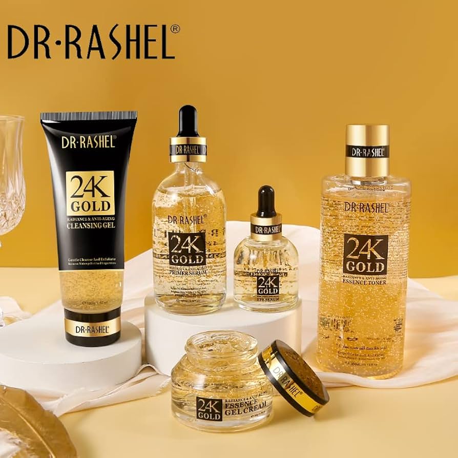 DR. RASHEL 5-Piece 24K Gold Radiance And Anti-Aging Skin Care Set 24K GoldPersonal CareElevate your skincare routine with the DR. RASHEL 24K Gold Radiance & Anti-Aging 5-Piece Skin Care Set, a luxurious collection designed to rejuvenate and nourish your s