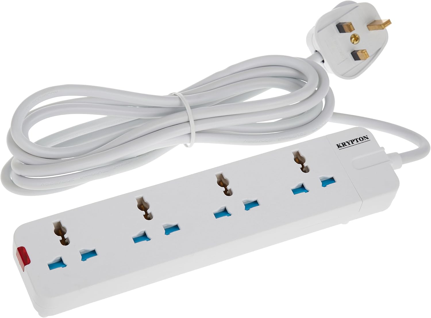 Krypton-4 Way Universal Type Extension SocketHome Electronics4 WAY EXTENSION BOARD 4 Way extension board made with Fire retardant material.IDEAL EXTENSION SOCKET Ideal for computers and other electronic equipment for all homes, offices, and more.SHOCKPROO