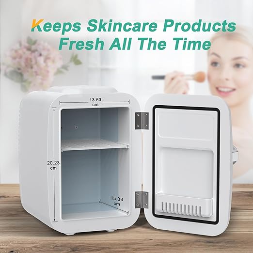 Mini fridge for skincare cosmetics and drinks
