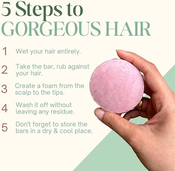 Shunyam All-Natural Shampoo Bar for Dry & Frizzy Hair – Sulphate-Free Hibiscus Punch, Eco-Friendly Plastic-Free Hair Care Bar 70g