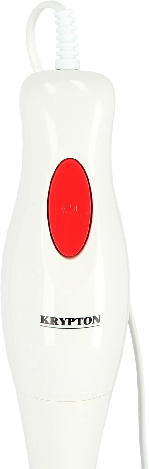 Krypton Hand Blender KNHB6077N - White / RedKitchen AppliancesMULTI-FUNCTIONAL - The hand blender body is made of stainless steel and high quality plastic; Super stylish, lightweight yet sturdy design with ergonomic handle for a secure grip and the floral