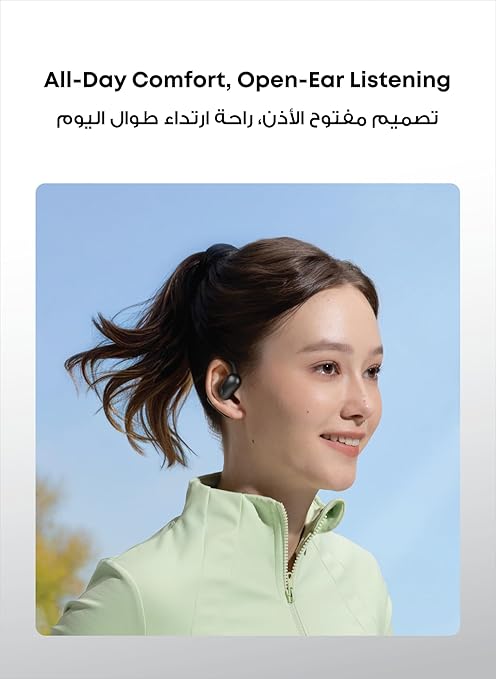 Soundcore AeroFit 2 by Anker – Open-Ear, 4-Level Adjustable Hook, 42H, LDAC, IP55, Real-Time Translation