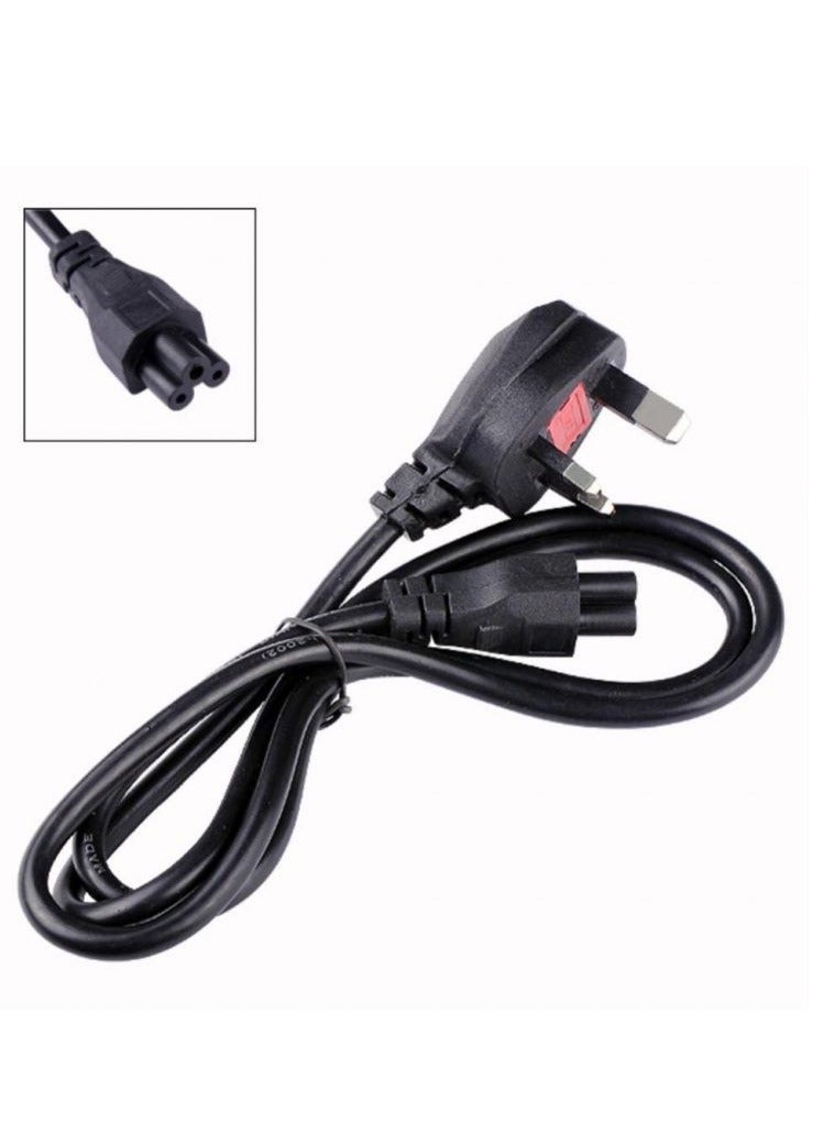 Laptop Power Cable 3 Pin Mains lead Power UK Plug for Laptop AC-Adapter Charger Acer Dell HP Compaq Toshiba Vaio Delta Asus Lenovo Electric Equipment 1.5m
