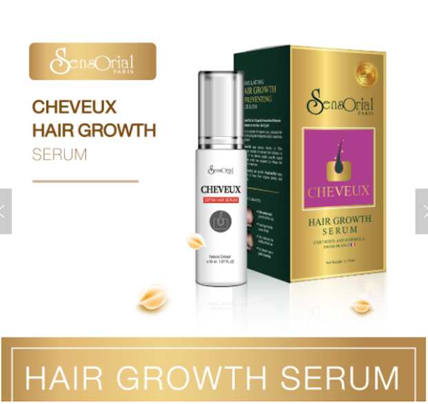 Sensorial Cheveux Hair Growth Serum – 50 ml.Hair CareOrganic Innovative Stimulating Hair Growth and Preventing Hair Loss Product Detail: AnaGainTM, An Organic Innovative Extracts to Rebalance the Hair Life Cycle. Based on sprouts of organic pea, reduces h