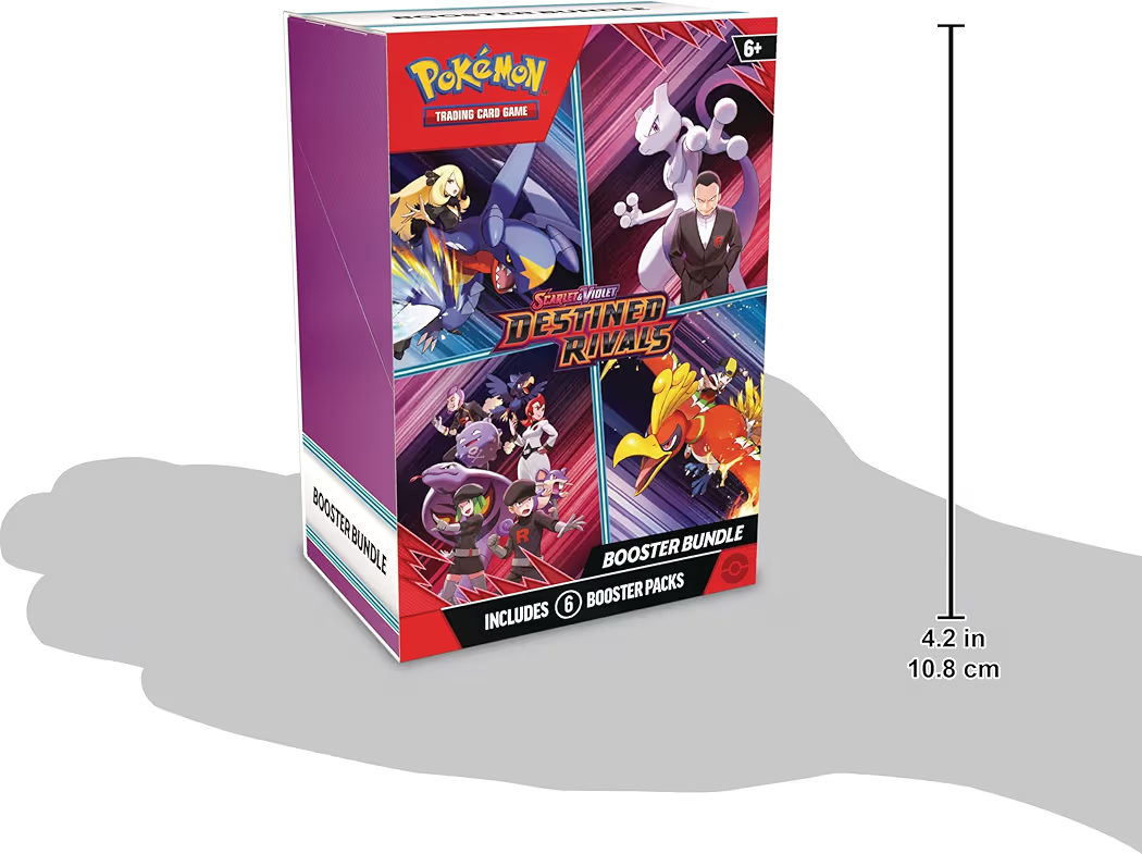 Pokémon TCG: Scarlet & Violet—Destined Rivals Booster Bundle, Official Pokémon Trading Card Game Expansion, 6 Booster Packs