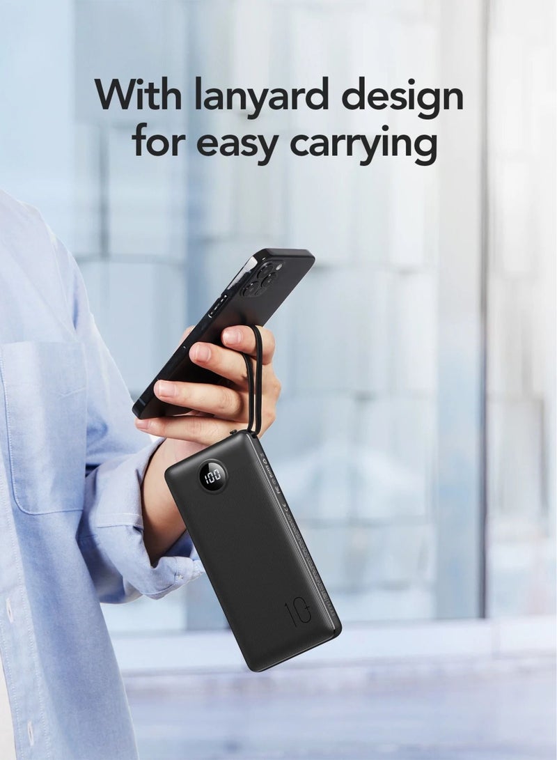 Slim VEGER 20000 mAh Li-Polymer power bank black