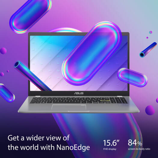 ASUS Vivobook Go 15 E510KA – Celeron N4500, 15.6" HD, 4GB, 128GB eMMC, Wi-Fi 5, Win 11, Star Black