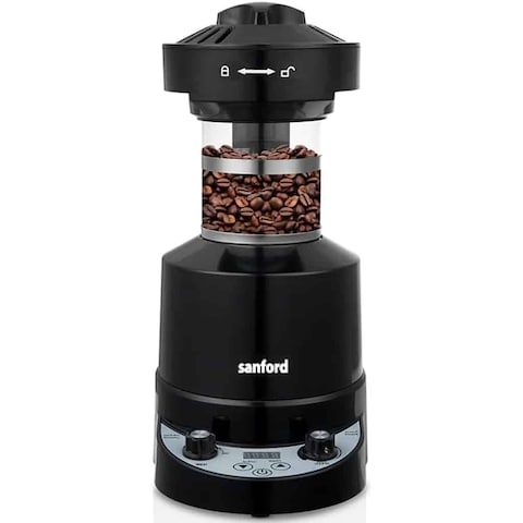 Sanford SF8600ECR Electric Coffee RoasterKitchen AppliancesPowerful Air Roasting Technology. Instant Roasting from Dry to Roasted Coffee Bean. Capacity 100 grams of Coffee Beans. Tempered Glass Roasting Pot. 3-way Adjustable Temperature Control Knob. Adju