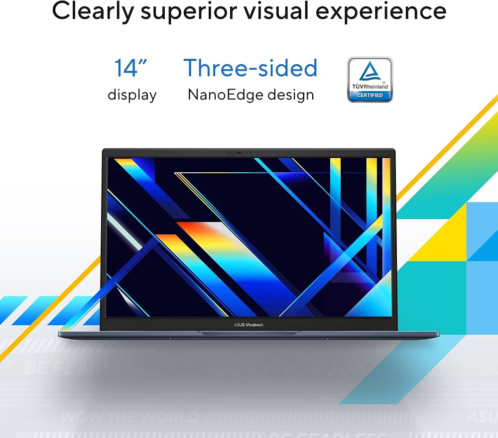 ASUS Vivobook 14 X1404VA-EB2181W Laptop – Intel Core 5 120U, 8GB DDR5, 512GB PCIe 4.0 SSD, 14” FHD IPS, Intel Graphics, Windows 11 Home, English/Arabic Keyboard, Silver