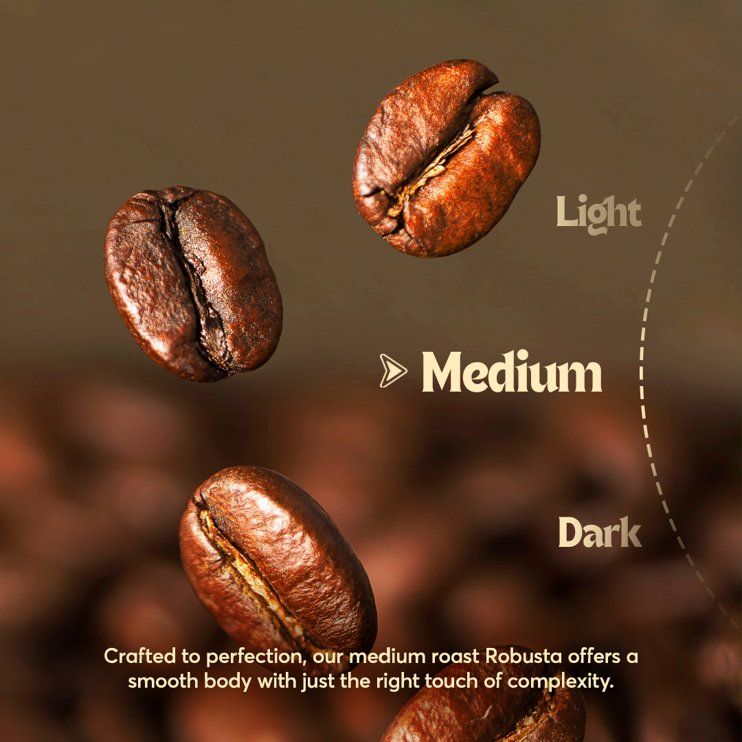 The Caphe Vietnam Fine Robusta Blended Ground Coffee - 1 KG | Preliminary Process | Blended Robusta | Vietnamese Coffee Ground
