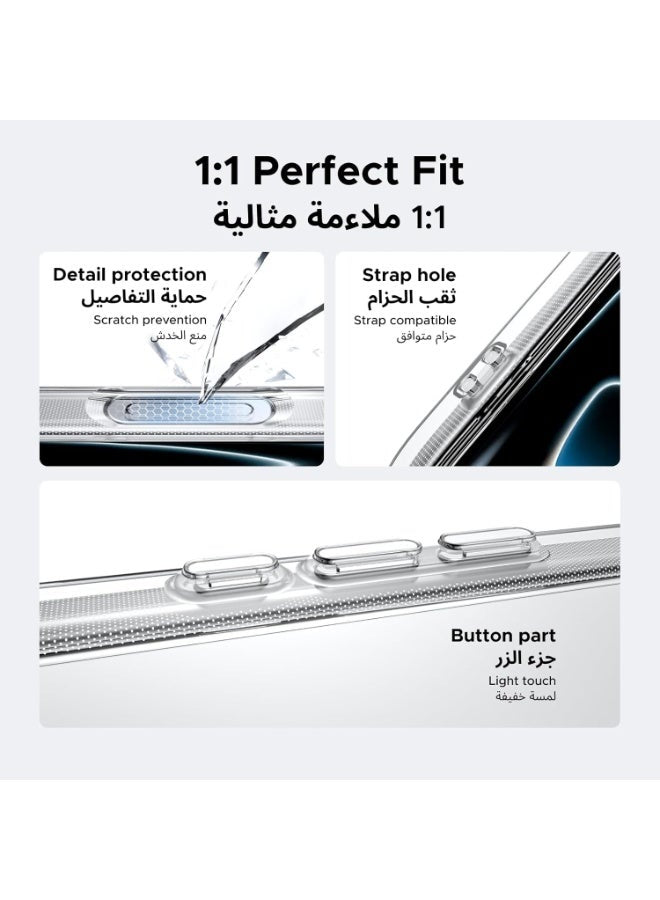 for iPhone 17 Pro Max Case Clear Cover, [Military-Grade Protection], [Upgrade iCrystal Anti-Yellowing Tech], Anti-Scratch, Camera Control Protective Cover, Ultra Slim Transparent Case