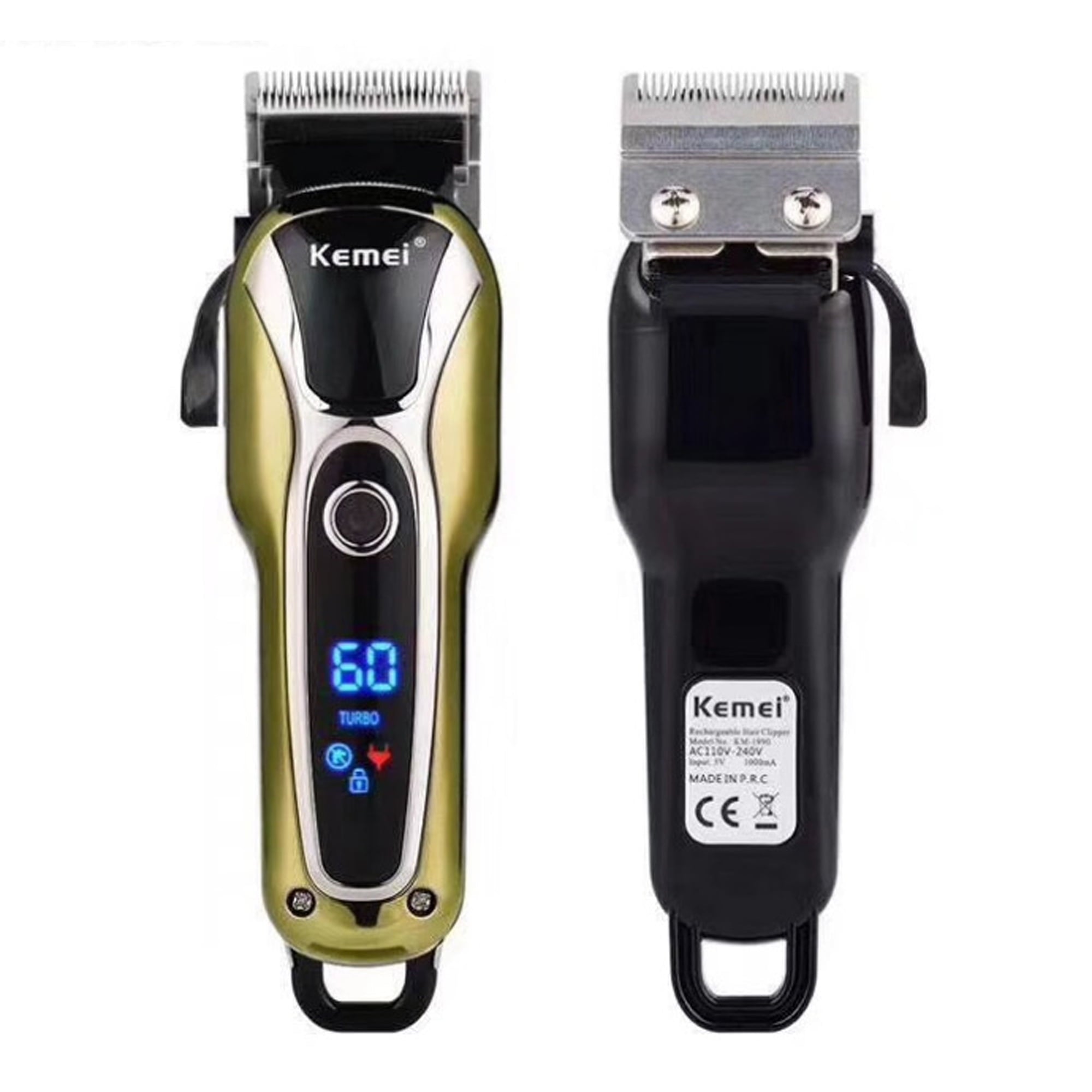 KEMEI Cordless Hair Clippers for Men Professional Grooming Kit Machine KM-1990Mens GroomingSharp Blade & Powerful Motor: hair clipper has a durable long-lasting powerful motor and automatic sharpening precision, stainless steel blade that stay sharp longe