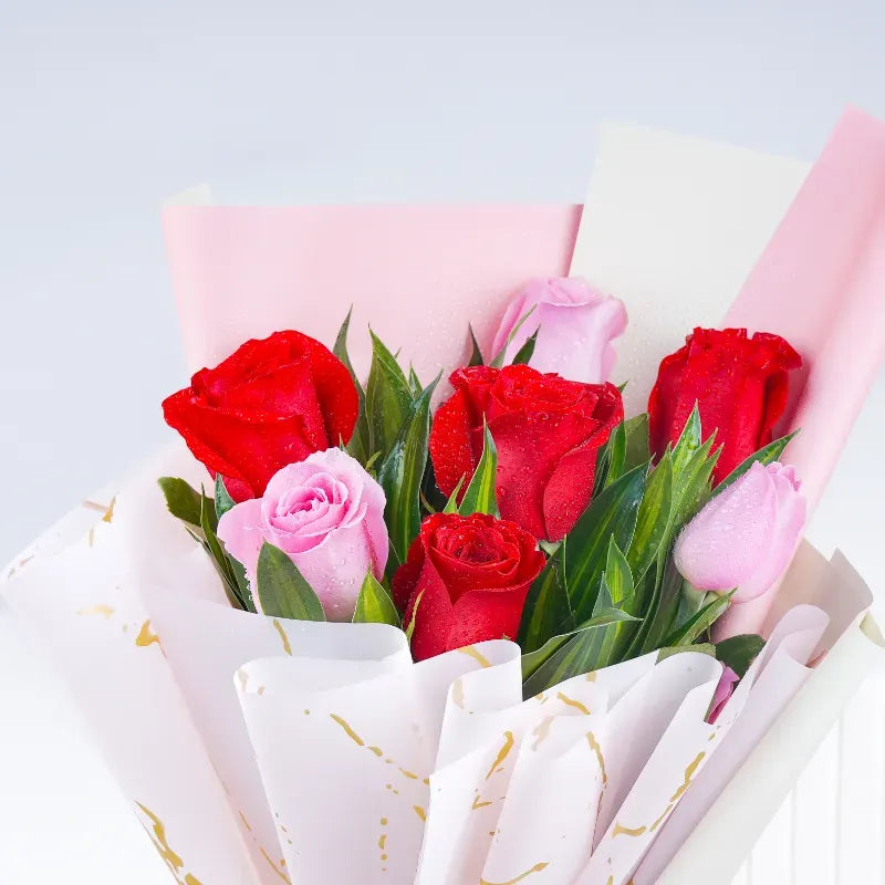 Fresh romantic flowers for loved ones