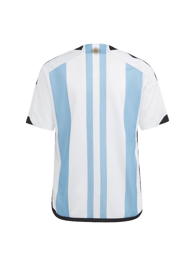 adidas Argentina 2026 Youth Home Jersey – 3-Tone Blue Fade, 3-Star Crest, Climacool, White/Blue