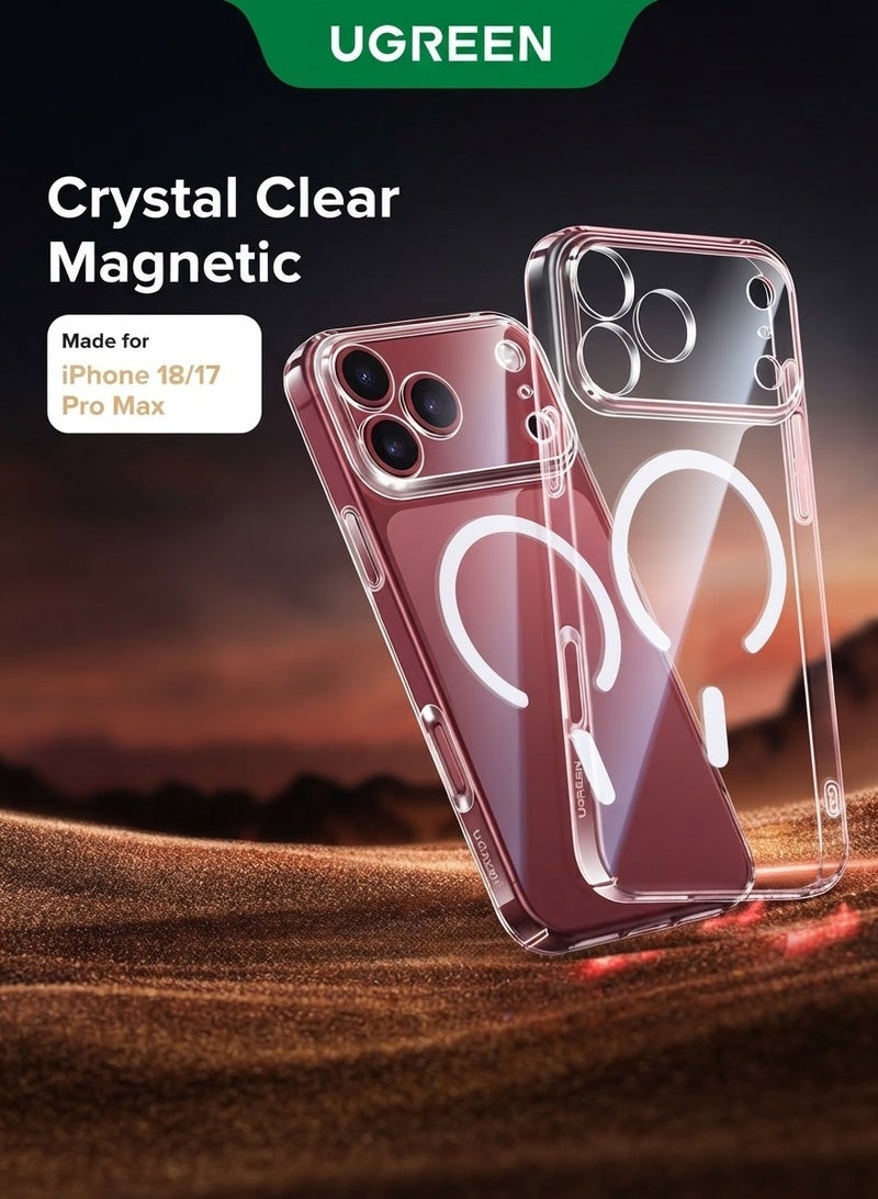 UGREEN Clear MagSafe Case for iPhone 18 Pro Max / 17 Pro Max – Anti-Yellowing Protective Cover