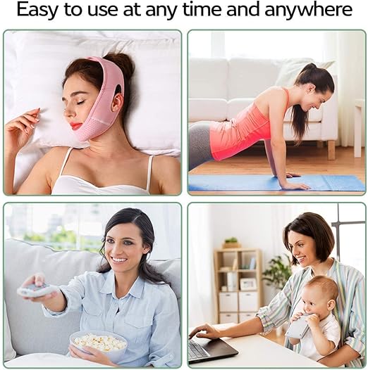 Mroobest ParaFaciem V-Line Chin Strap Mask – Reusable Face Slimming & Double Chin Reducer, Face Lifting Belt for Jawline Shaping
