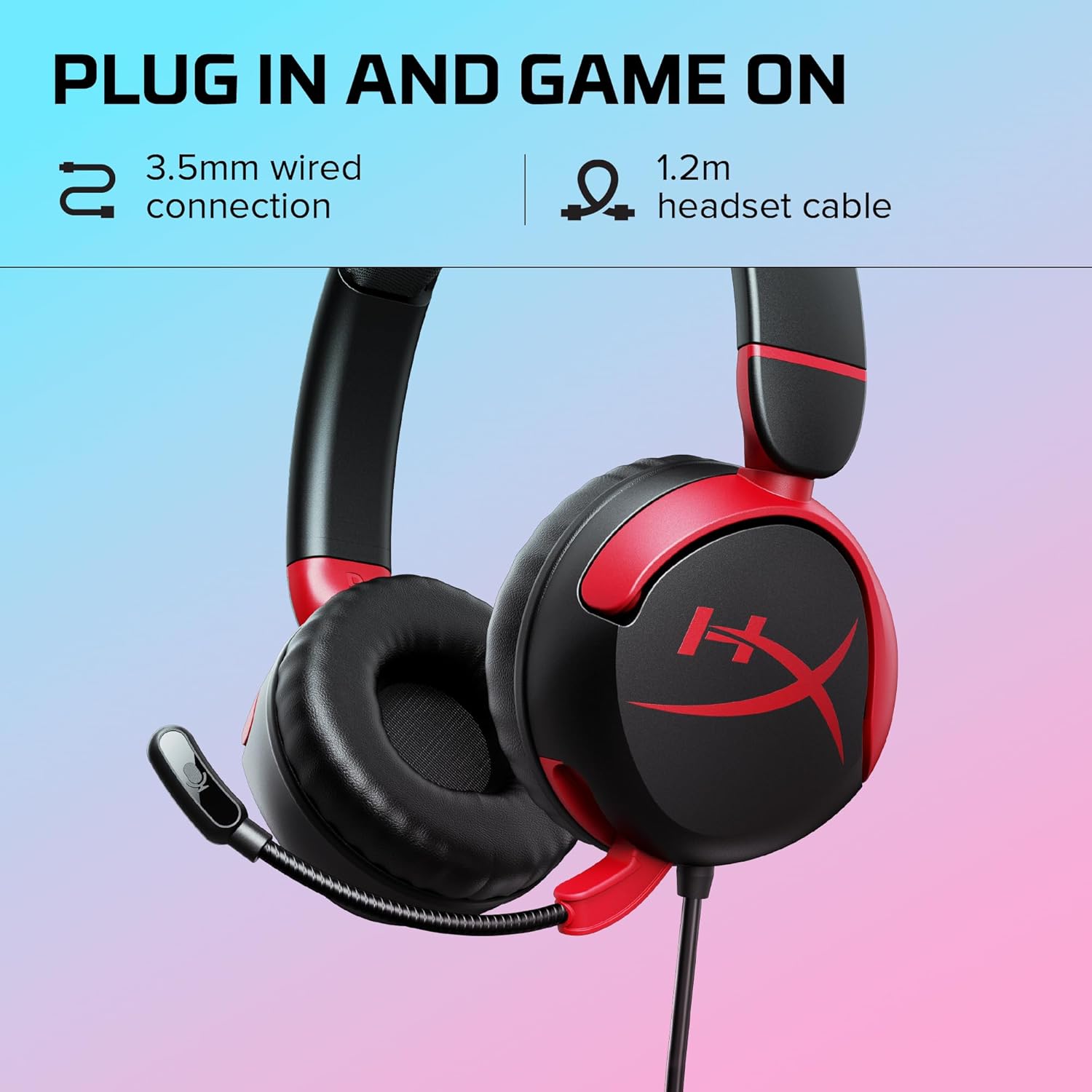Hyperx Cloud Mini Wired Gaming Headset - BlackGaming Headsets🎧 Designed for Young Gamers: Tailored for ages 8–12, offering a comfortable fit with memory foam ear cushions and a lightweight frame. 🔊 Safe Listening Levels: Built-in volume limiter ensures