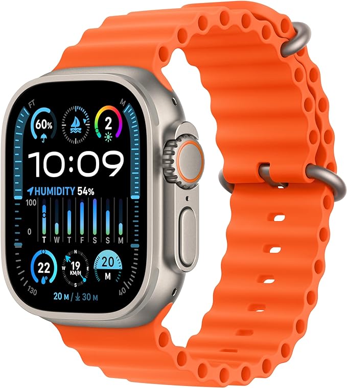 Apple Watch Ultra 2 GPS + Cellular 49mm Titanium Case with Ocean BandWearablesNext level adventure.The most rugged and capable Apple Watch pushes the limits again. Featuring the all-new S9 SiP. A magical new way to use your watch without touching the scre