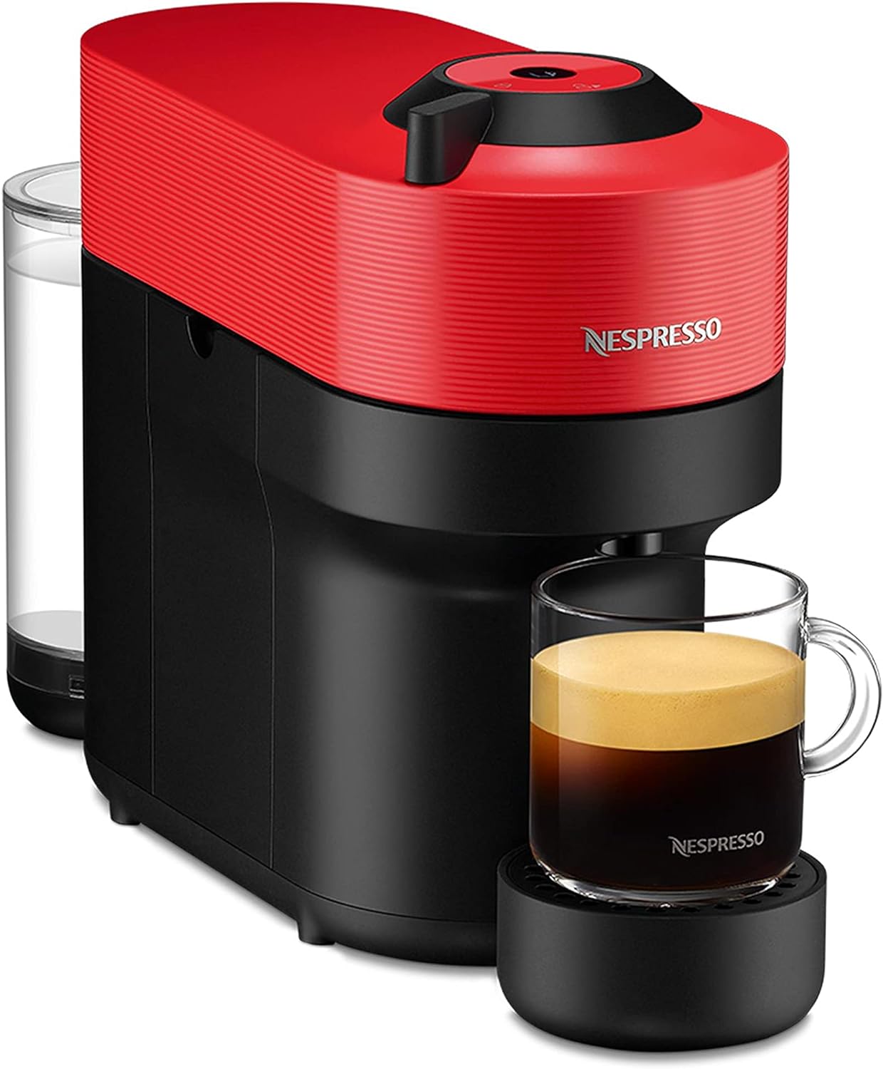 NESPRESSO Vertuo Pop Red Coffee Machine - UAE VersionKitchen AppliancesAdd a touch of colour to your life with the Nespresso Vertuo Pop machine.Bursting in a range of six vibrant colours, from Spicy Red to Pacific Blue, Vertuo Pop makes a bold statement t