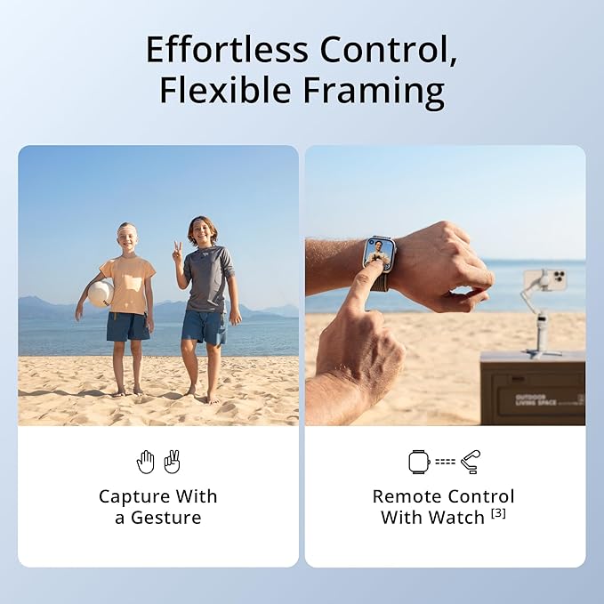 DJI Osmo Mobile 7 3-Axis Gimbal Stabilizer for iPhone & Android – ActiveTrack 7.0, Built-in Tripod, Comfortable Grip, OneTap Edit, Phone Charging – UAE Version with Official Warranty Support
