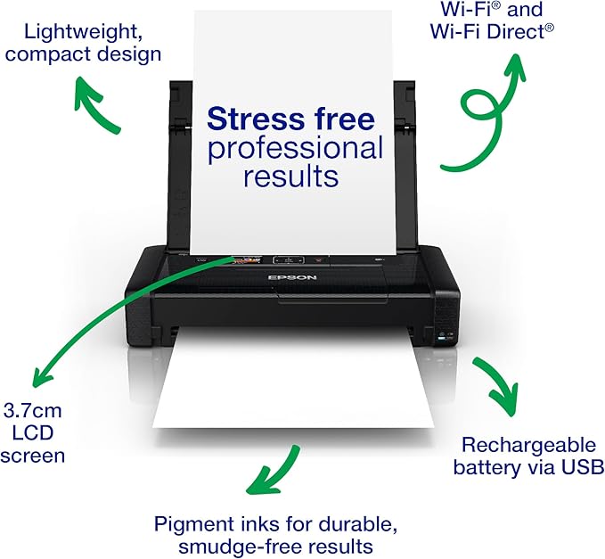 Epson WF-110W compact portable wireless printer