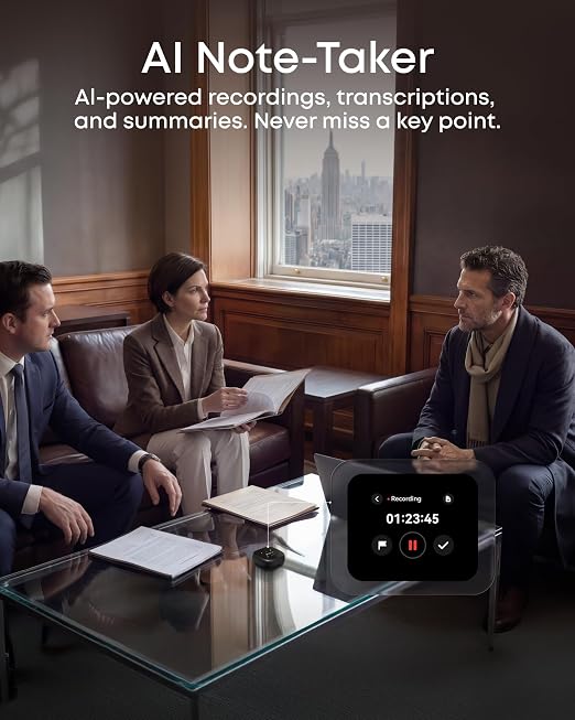 Soundcore Liberty 5 Pro Max – AI Note-Taker, AMOLED Case, Guinness World Record Calls, ANC, 28Hr