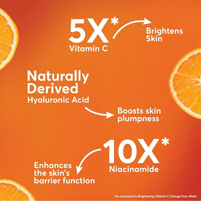 Himalaya Brightening Vitamin C Orange Serum 30ml | With Hyaluronic Acid & Niacinamide | Dark Spot & Hydration Care