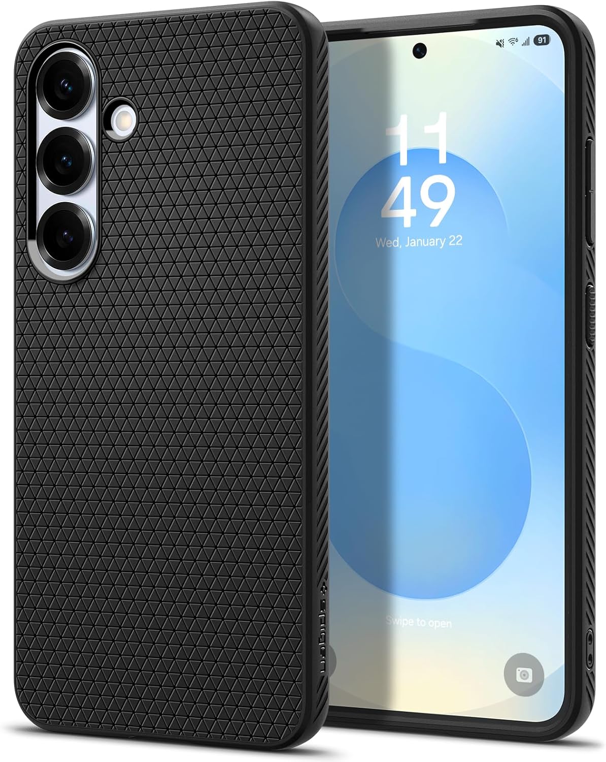 Spigen Liquid Air designed for Samsung Galaxy S25 PLUS case cover (2025) Matte BlackMobile AccessoriesPremium look with Drop Protection SPIGEN Liquid Air Case for the Samsung Galaxy S25+ Plus balances a sleek design into a slim frame. The flexible single