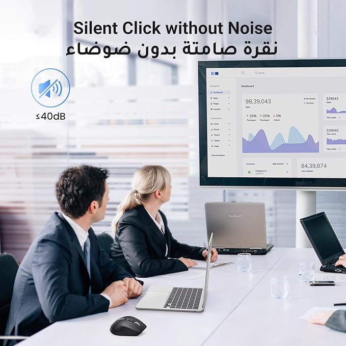 UGREEN M571 Wireless Mouse – Ultra-Fast Scroll, BT 5.4 + 2.4G, 5000 DPI, 3-Device, 240-Day Battery
