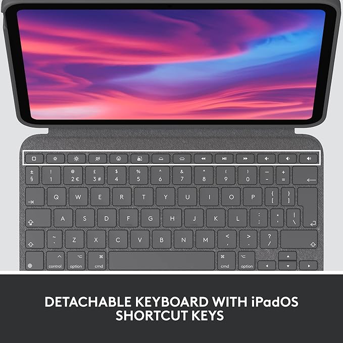 Apple iPad 11-inch Tablet – Liquid Retina Display, A-Series Chip, Wi-Fi + Logitech Slim Folio Keyboard Case Bundle
