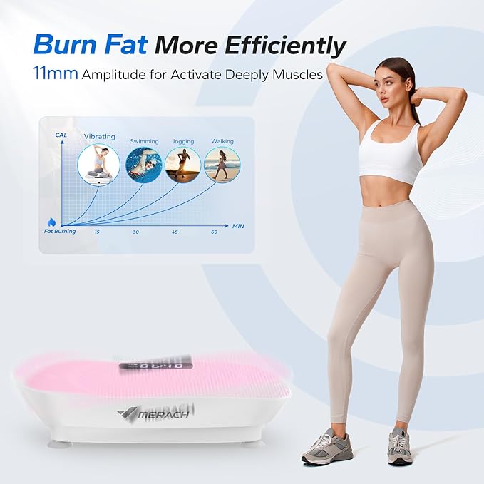 MERACH vibrating exercise plate for home