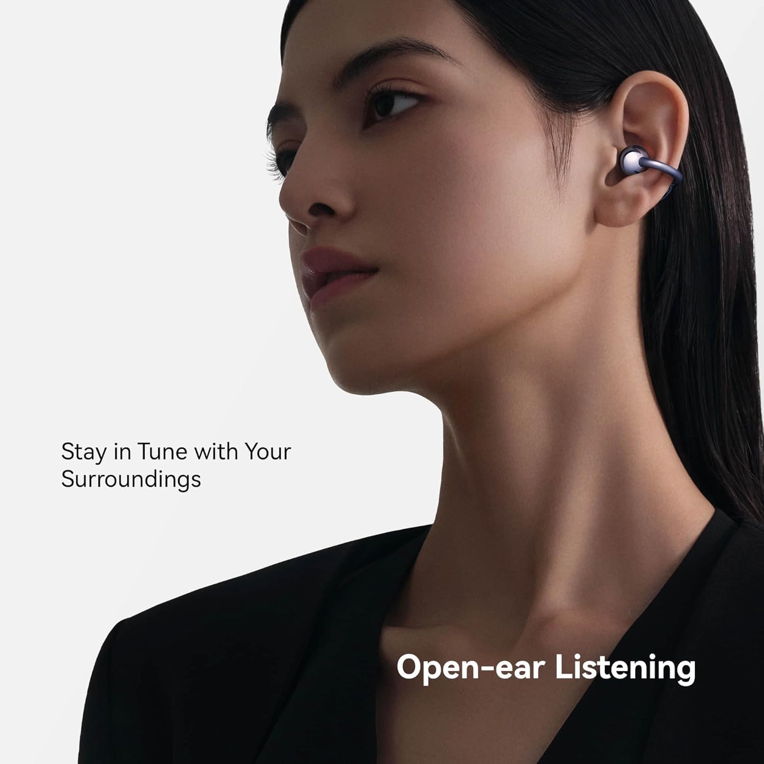 HUAWEI FreeClip, Groundbreaking Aesthetic Design, Feather-light Wearing, Open-ear Listening, AI Crystal-Clear Call, Long Battery Life, Dual-Device ConnectionsHeadphonesC-bridge Design Open-ear Listening Technology Auto Left-Right Recognition Minimalist Ap