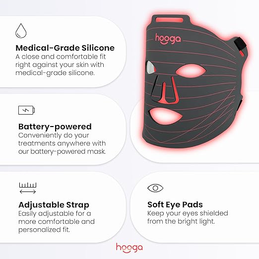 Hooga red light therapy LED mask
