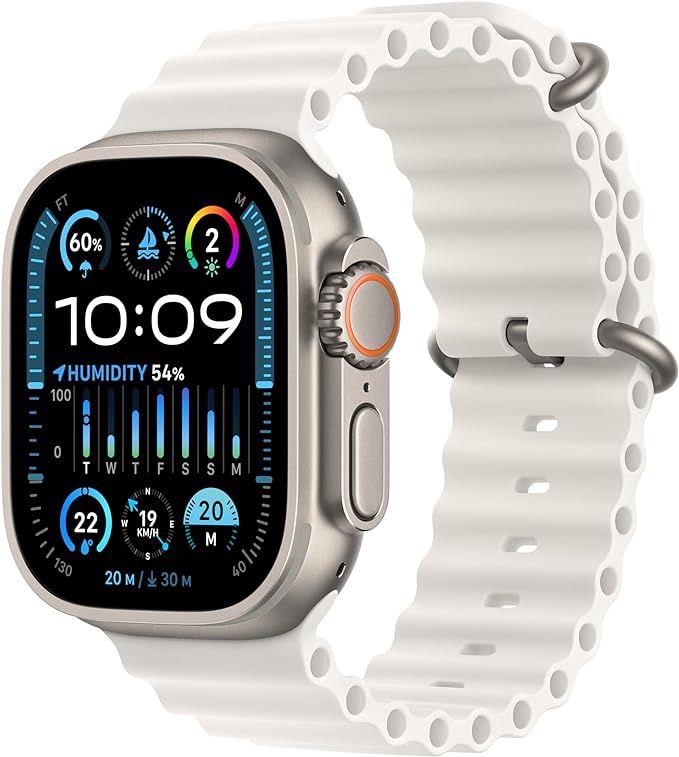 Apple Watch Ultra 2 GPS + Cellular 49mm Titanium Case with Ocean BandWearablesNext level adventure.The most rugged and capable Apple Watch pushes the limits again. Featuring the all-new S9 SiP. A magical new way to use your watch without touching the scre