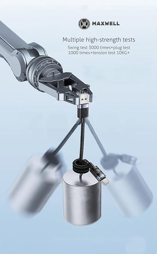 Maxwell Voltix Series Cable USBA to USBC (1Meter) Fast Charging Compatible with iPhone 16 Pro Max 16 Plus 16 Samsung S25 Ultra S25 Plus S25 iPhone 15 Pro Max etc.Mobile AccessoriesBrand Maxwell Connector type USB Type C Cable type USB Compatible devices i