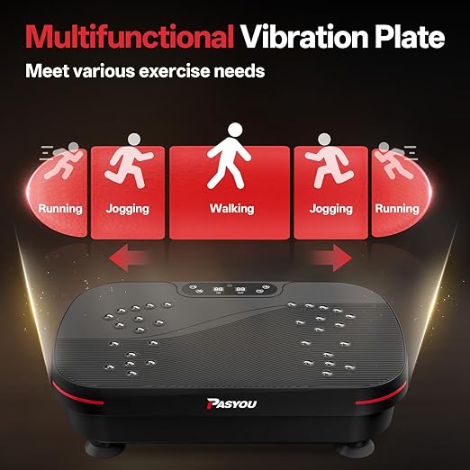 PASYOU vibrating plate with resistance bands