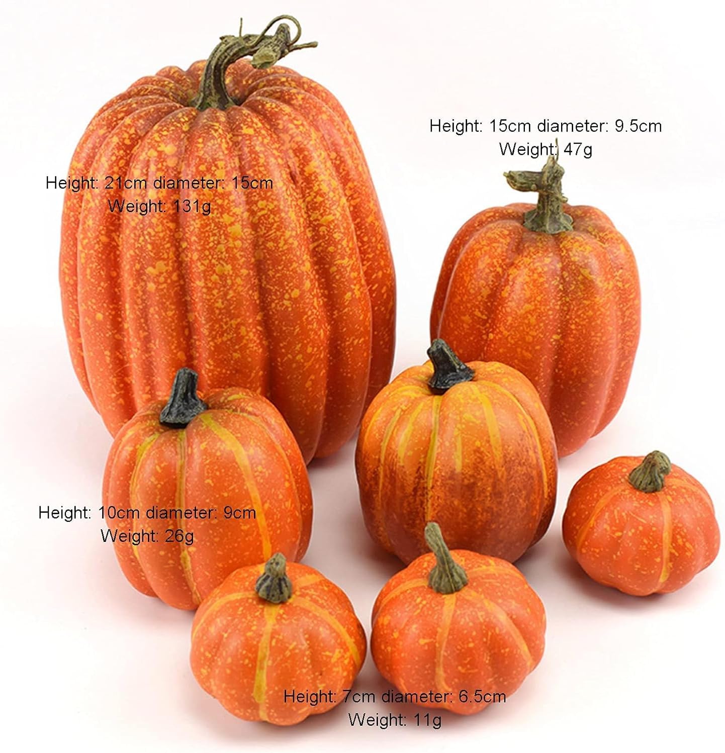 LTLCLZ Artificial Pumpkins – Rustic Table Centerpiece Display