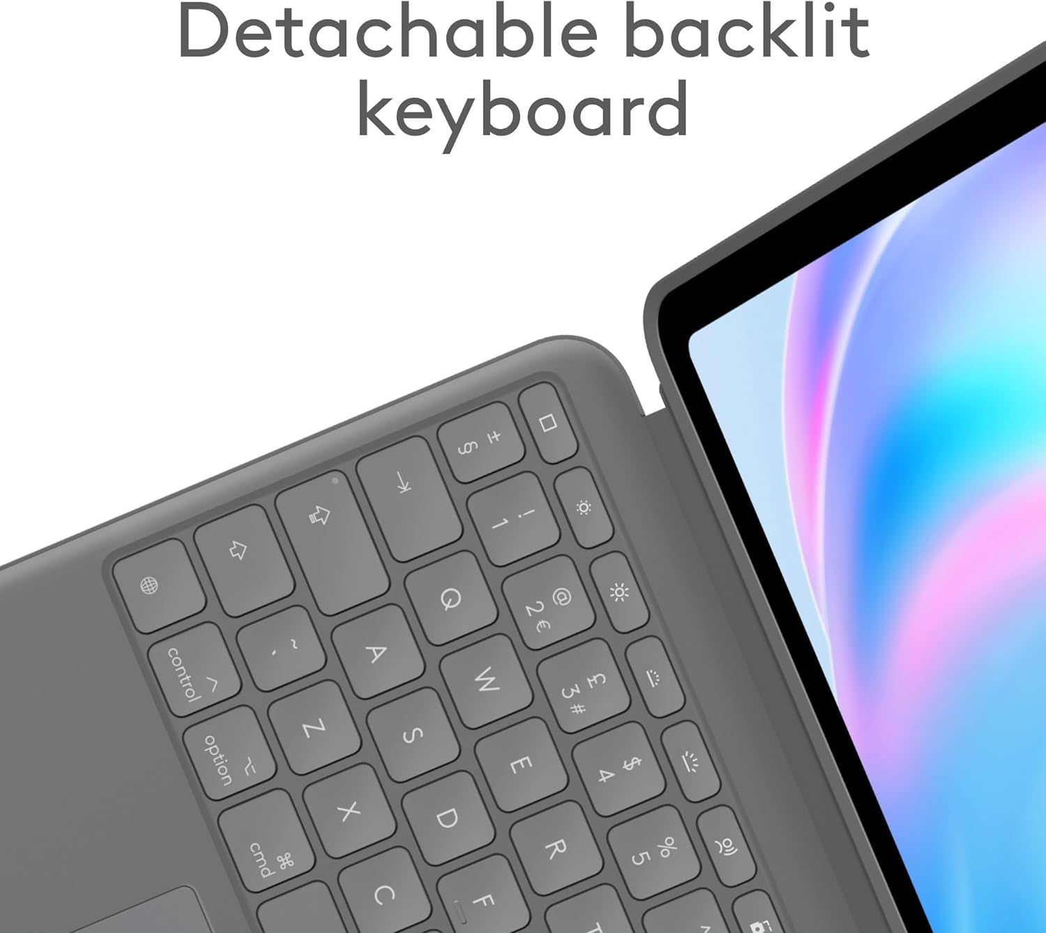 Logitech Combo Touch Keyboard Case for iPad Air 13-inch (M2) 2024 – Detachable Backlit Keyboard, Kickstand, Multi-Use Modes, ARA Layout - Oxford GreyComputer & Laptop AccessoriesCompatibility: iPad Air 13-inch (M2)(2024) - A2898, A2899, A2900. Flexible an