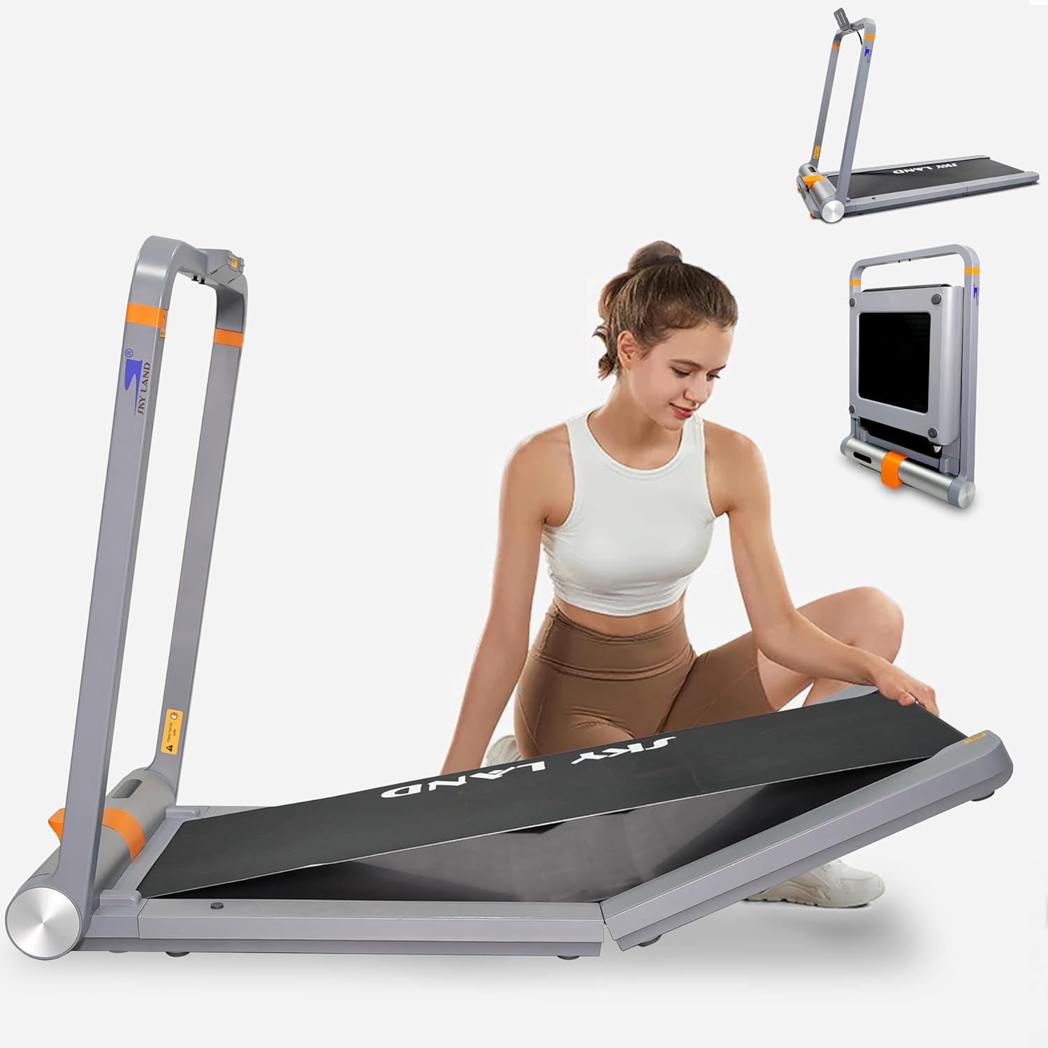 SKY LAND EM-1288-PRO 2-in-1 Walking Pad Treadmill | 2.25HP, Double Foldable, Bluetooth & Zwift App