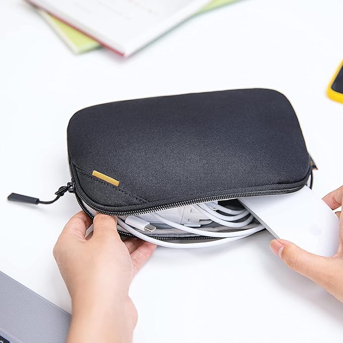 tomtoc Electronic Organiser Bag – Water-Resistant Portable Cable Organiser & Tech Pouch