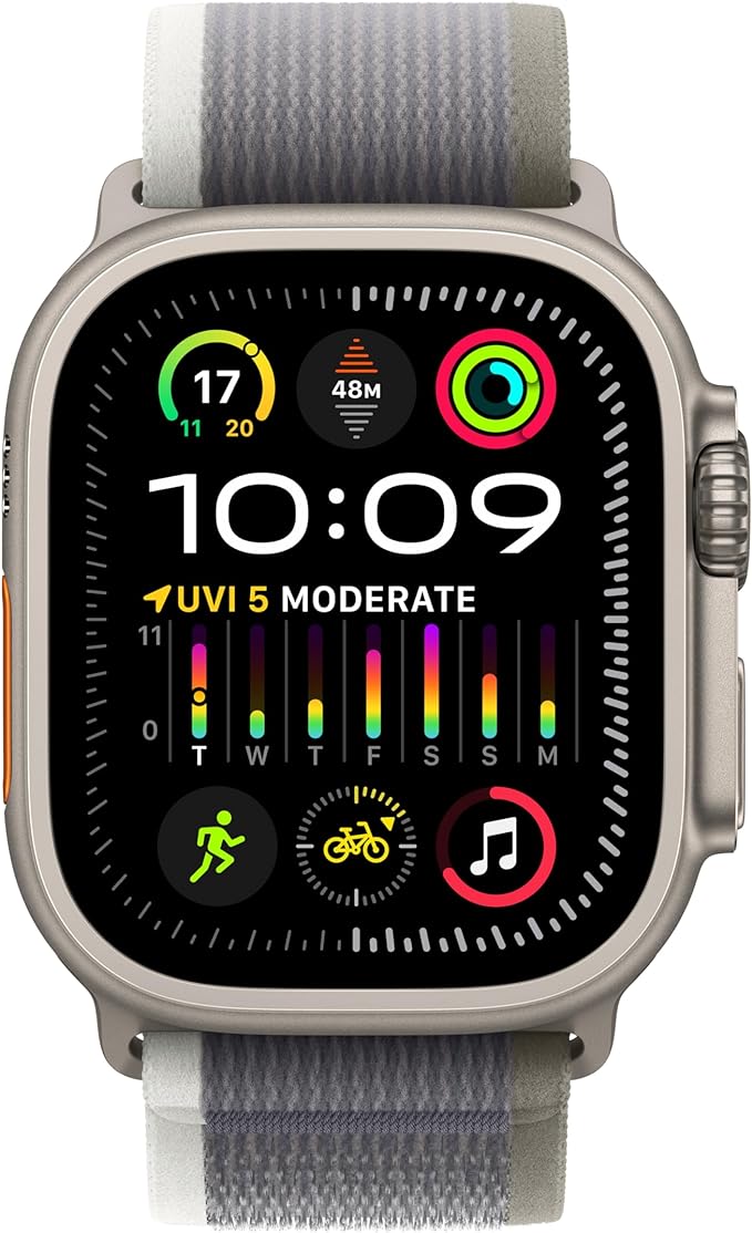 Apple Watch Ultra 2 GPS + Cellular 49mm Titanium Case with Trail LoopWearablesNext level adventure.The most rugged and capable Apple Watch pushes the limits again. Featuring the all-new S9 SiP. A magical new way to use your watch without touching the scre