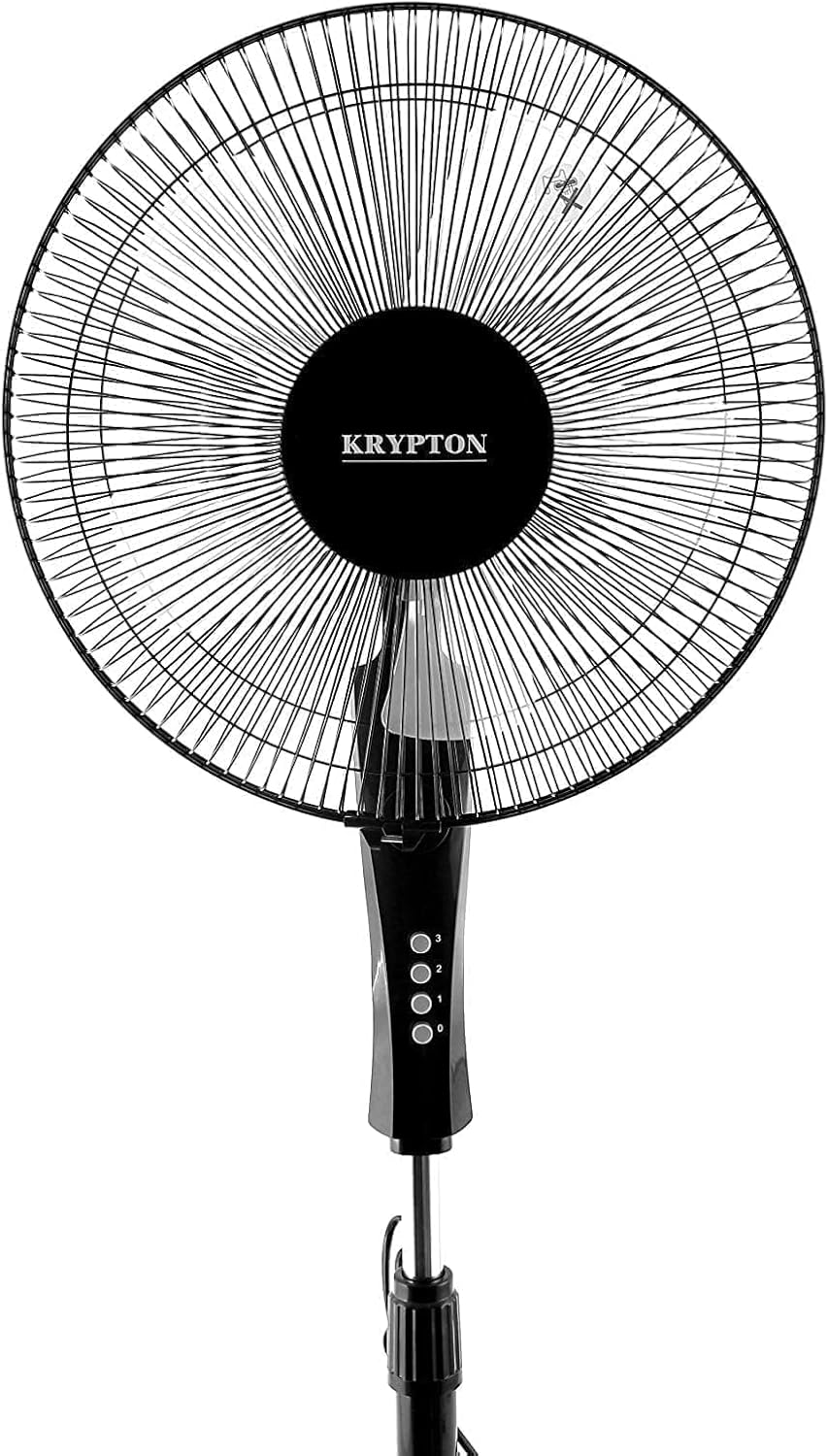 Krypton Stand Fan, 16 Inch - Black